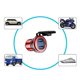 thumbnail image 3 of 12v / 24v Aluminio Qc3.0 Cargador de coche USB dual Carga rápida con interruptor de voltímetro N0hc, / Blue / kaili Sencillez, 3 of 5