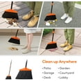 thumbnail image 4 of Lifewit Outdoor/Indoor Broom Heavy Duty, Commercial Broom with 53" Extendable Long Handle, Orange, 4 of 8