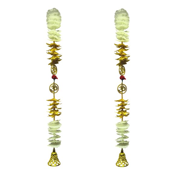 Verka Reusable Hangings 24 "- White and Gold
