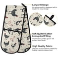 thumbnail image 4 of Dailycode Double Sided Oven Mitt with Loop Heat Resistant Kitchen Long Potholders 7" x 35" Chicken with Horse, 4 of 6