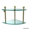 thumbnail image 5 of 2 Tier Corner Glass Shelf - Satin Nickel, 5 of 5