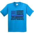 thumbnail image 3 of Inktastic Epilepsy Awareness Purple Ribbons and Flag Youth T-Shirt, 3 of 5