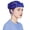 Blue, variant on Women Vintage Felt Beret Hat Floral Derby Church Headwrap Style Cap