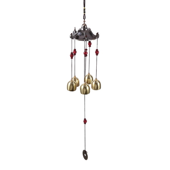 Roberee Wind Bell-Best Souhaite Bonne Chance en Métal Vent Cloche Jardin Extérieur Pavillon Classique Décoration Suspension