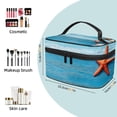 thumbnail image 2 of ERJLKXP Starfish Wooden Board Makeup Bags Travel Cosmetic Bag Case, Large Capacity Organizer and Storage, Portable Pouch Toiletry bag for Women & Girls, 2 of 7