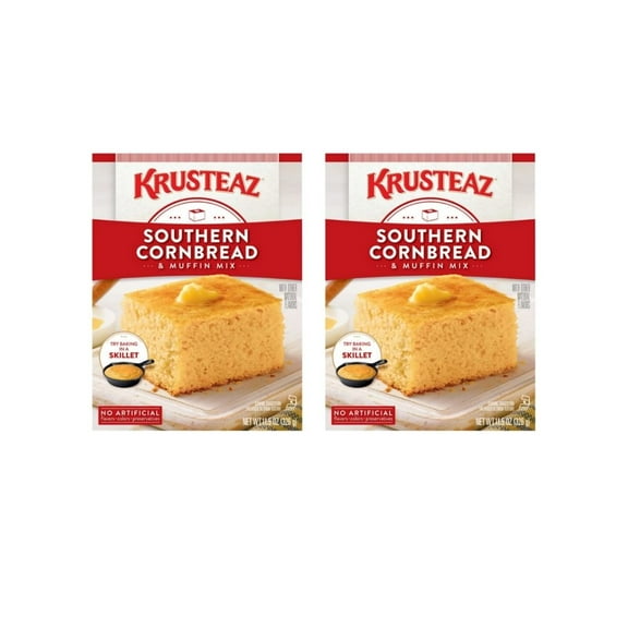 (2-Pack) Krusteaz Southern Cornbread and Muffin Mix, 12 oz