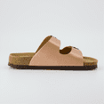 thumbnail image 3 of Cushionaire Lane Cork Footbed Sandals for Women – Comfortable Double Buckle Slip-On with Genuine Suede Footbed & Arch Support | Slides for Women, 3 of 21