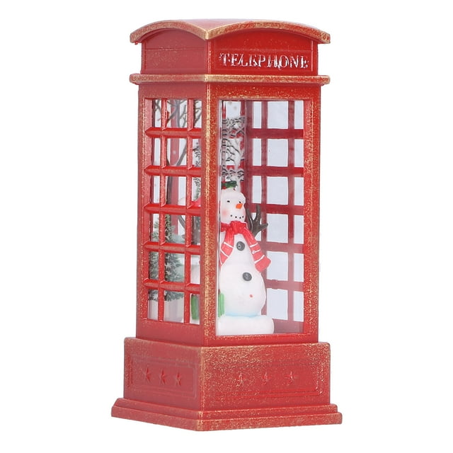 Adornos para el hogar, adornos navideños Adornos de escritorio para cabinas telefónicas Adornos para cabinas telefónicas Uso conveniente