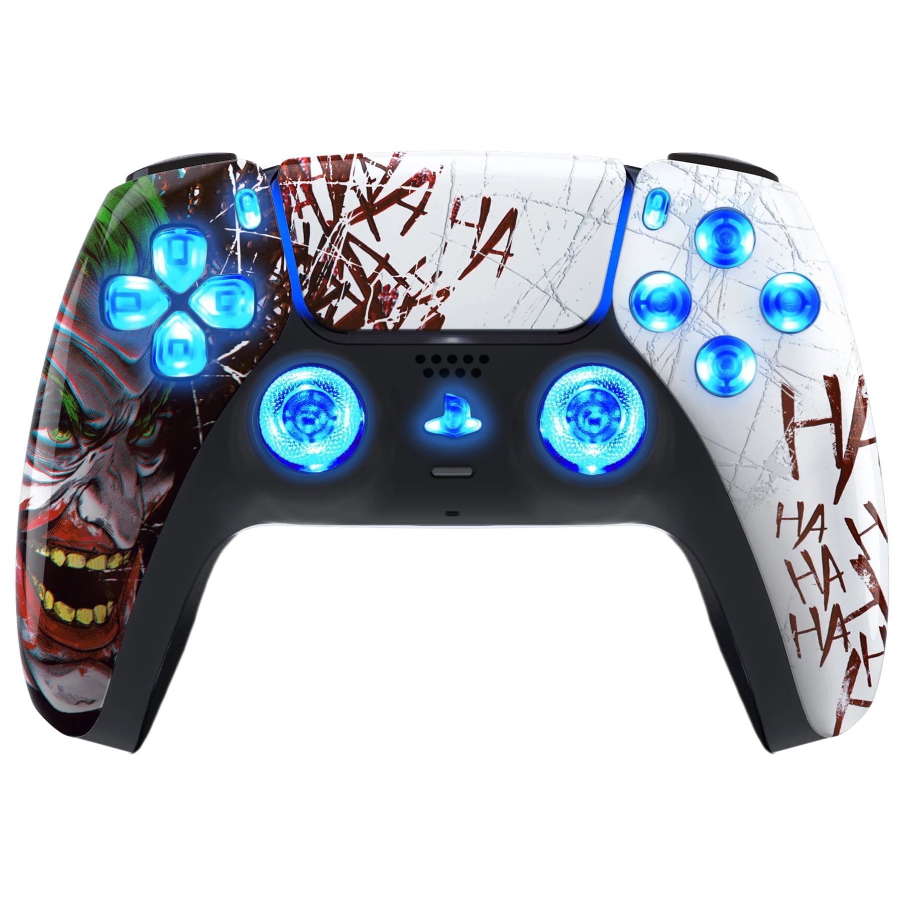 HAHAHA Silent Modz LED Light Up Button Wireless Custom Controller for PS5