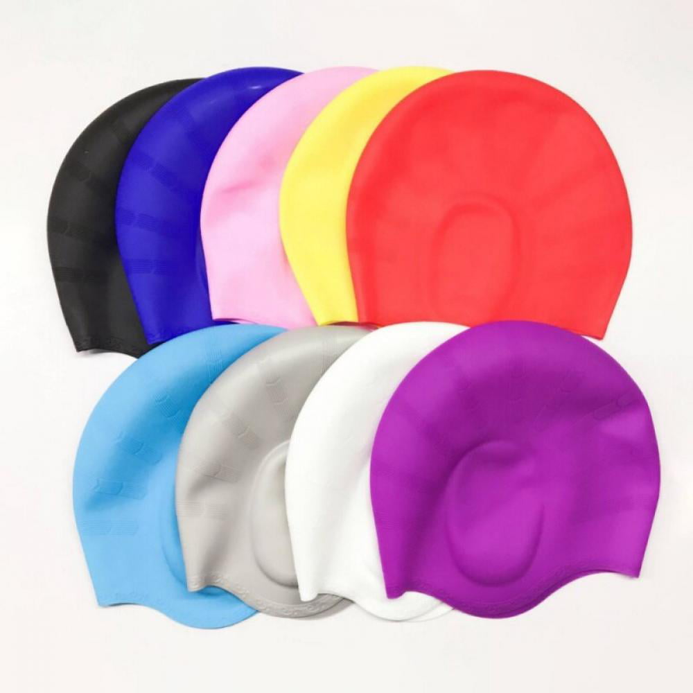 5Colours Adults Silicone Stretchable Swimming Surfing Dive Swim Cap Unisex Hat 