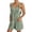 Light Green, variant on Summer Casual Fashion Sleeveless Jumpsuit With Button Front And Shorts Strappy Romper Overall For Daily Wear