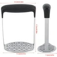 thumbnail image 4 of ood Grade Stainless Steel - ruit Vegetable Mashing Tool (Home Kitchen Utensil), 4 of 8