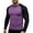 Purple, variant on LIaqionyy Mens Tops Crew Neck Comfortable Long Sleeve Casual Loose Basic Tees Shirts Stretchy Pullover Shirt