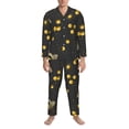 thumbnail image 3 of Gaeub Bumblebee Mens Pajamas Set Mens Sleepwear with Long Sleeve Top & Bottoms PJs-Small, 3 of 7