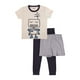 thumbnail image 1 of Set de Pijama 3 Piezas en Algodón Hipoalergénico, Playera Manga Corta, Camiseta y Bermuda Baby Creysi GRIS 14 AÑOS, 1 of 3