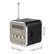 thumbnail image 2 of EeaseMX Mini altavoz inalámbrico portátil para exteriores con pantalla LED y radio para viajes al aire libre (negro), 2 of 7