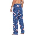 thumbnail image 6 of Top-kevin Nautical Blue Anchor Pajama Pants Nautical Lifebuoy Starfish Men's Pajama Bottoms Lounge Sleepwear PJs Sleep Pants, 6 of 6