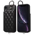 thumbnail image 1 of iPhone XR Case ,Card Slots Leather Wrist Strap Phone Cover for iPhone XR, 1 of 5