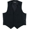 Kenneth Cole Mens Pinstripe Five Button Vest, Blue, 40 Short