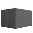 thumbnail image 1 of CoSoTower 10' x 12' Universal Gazebo Sidewall Set with 4 Panels, Hooks/C-Rings Included for Pergolas & Cabanas, Grey, 1 of 7