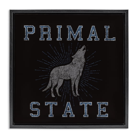 Stupell Industries Eclectic Black Floating Frame Canvas Art, 18 x 18, by Spirit Animals/Life Is High