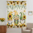 thumbnail image 2 of Spring Gnomes Sheer Curtains 84 Inches Long, Retro Botanical Flowers Leaves Butterfly Light Filering Curtains, Breathable Simi Curtain Privacy Drapes for Living Room Bedroom Window Treatment, 2 of 9