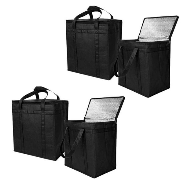 4 Pack Insulated Reusable Grocery Bag Food Delivery Bag with Dual Zipper Walmart.ca