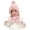 Skin Pink**, variant on Kids Baby Winter Plush Warm Earflap Hood Beanie Hat Long Scarf Set