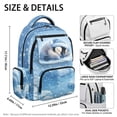 thumbnail image 7 of Yspwyqan Girls Lightweight Backpack, 17" Laptop Backpack for School, Sleeping Penguin Adjustable Straps Casual Daypack with Front Pocket for Elementary Primary Hiking, 7 of 7