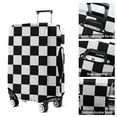 thumbnail image 5 of Black and White Checkered Pattern Luggage Cover Fashion Suitcase Cover Baggage Covers Fit 25-28 Inch Luggage (Go Travel), 5 of 5
