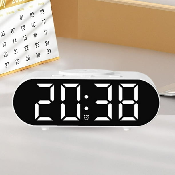 Reloj despertador Macarena con luz nocturna y carga para teléfonos