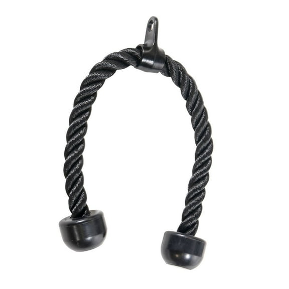 Power Systems 28" Double Tricep Rope Attachment with Stoppers for Cable Machine Systems