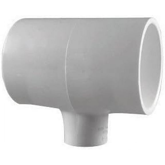 Charlotte Pipe Reducing Tee Sch 40 Pvc 3/4 " X 3/4 " X 1/2 " White