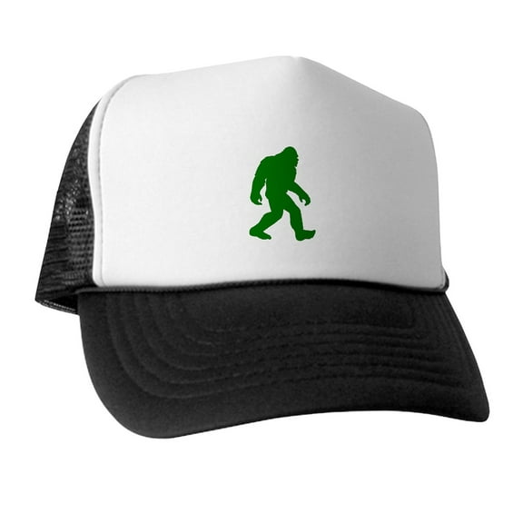 CafePress - Bigfoot Silhouette - Adjustable Unisex Printed Trucker Hat with Mesh Back