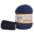 thumbnail image 1 of Suéter Hilo de felpa Largo sombrero bufanda anti-pilling tejido a mano Hilo de punto de ganchillo de invierno 2 Piezas, 1 of 6