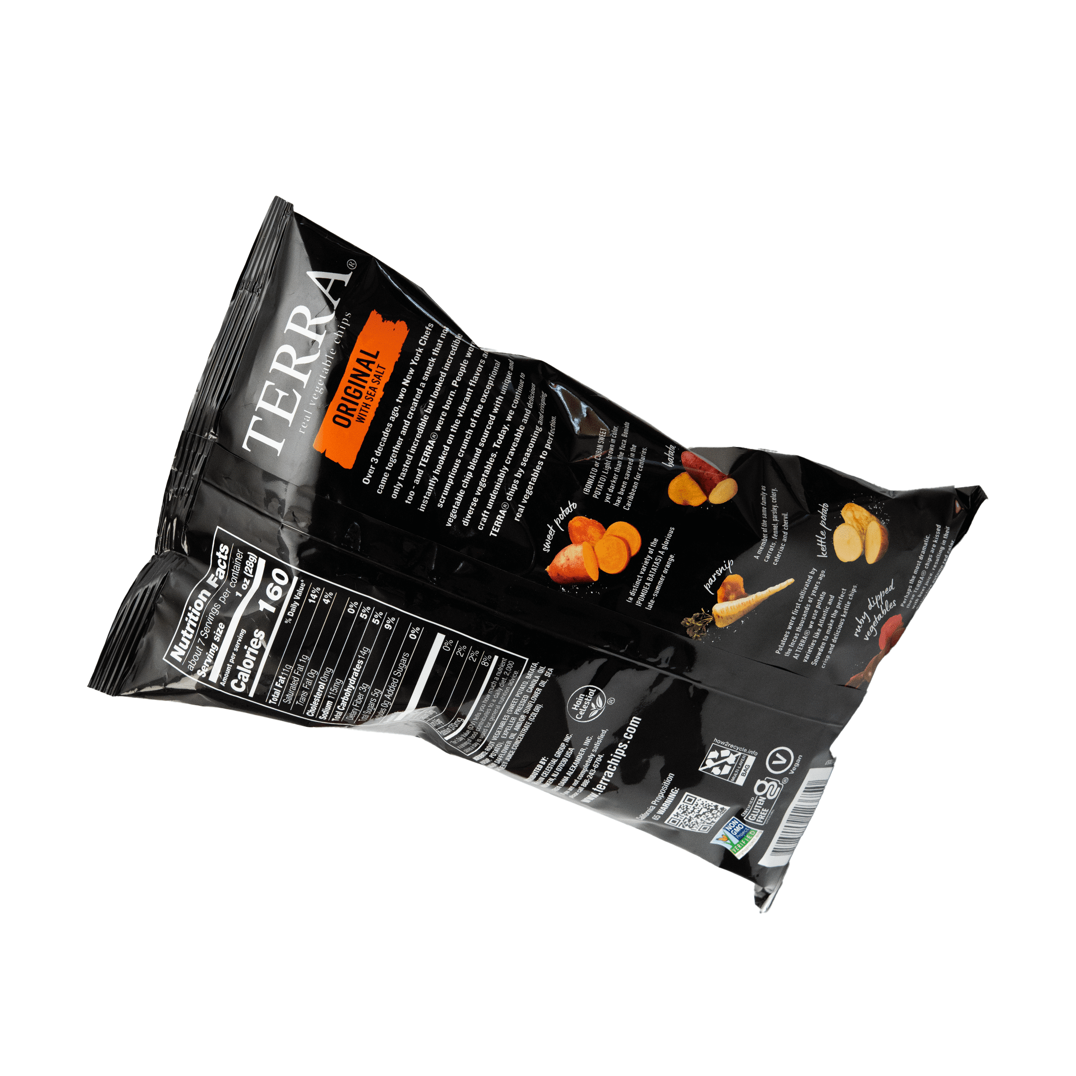 TERRA BOTANA DE VEGETALES FRITOS CON SAL DE MAR
