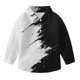 thumbnail image 4 of Blusa y camisa de manga larga con cuello vuelto Zhongda para niños, cárdigan de manga larga estampado, jersey, camisa base para niña, top de poliéster, 4 of 7