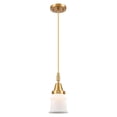thumbnail image 3 of 447-1P-AC-G181S Innovations Lighting Canton - 1 Light Cord Hung Mini Pendant-5.25 Inch Wide and 11.13 Inch Tall-Antique Copper Finish-Matte White, 3 of 7