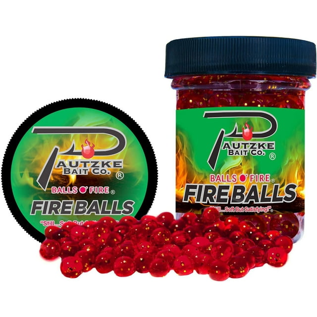Pautzke PFBLS/RD/GLT Boules de feu 1,65 oz, rouge/paillettes