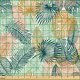 thumbnail image 2 of Ambesonne Exotic Fabric by the Yard Upholstery, Jungle Atmosphere Leafy Art, 2 Yards, Pale Pink and Amber, 2 of 5