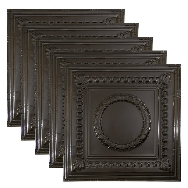 Great Lakes Tin Cleveland Bronze Burst 2ft x 2ft Nail Up Ceiling Tiles (5 Pack)