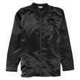thumbnail image 1 of Mitchell & Ness - Abrigo deportivo de satén para hombre, color negro, XXX-Large, 1 of 2