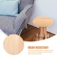 thumbnail image 3 of KONTONTY Khaki Wooden Round Stool Replacement Seat, Chair Seat Component for Home, Kitchen, Office Use, 3 of 7