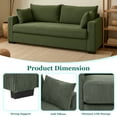 thumbnail image 5 of MOONMISS 79" Corduroy Sofa,3 Seater Sofa with Extra Deep Seats,Comfy Upholstered Couch for Living Room,2 Pillows,Green, 5 of 6