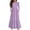 #A01-Light Purple, variant on Abcomgle Long Dresses for Girls 12-14 Casual A-Line Ruffle Long Sleeve Girls Long Dresses Solid Color Crew Neck Sundresses Tiered Dresses with Pockets,White