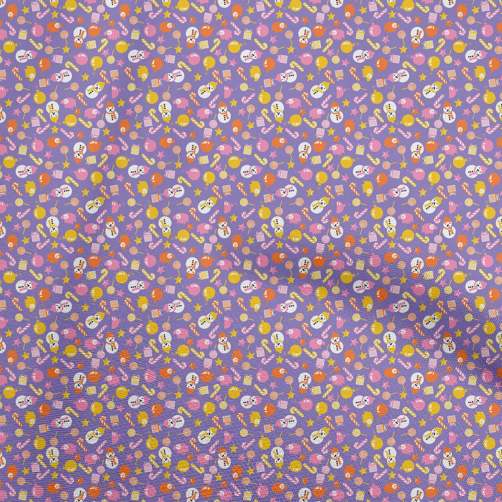 oneOone Cotton Jersey Violet Fabric Christmas Dress Material Fabric Print Fabric By The Yard 58 Inch Wide