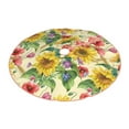 thumbnail image 2 of Kll Sunflower Cornflower Poppy Christmas Tree Skirt 36",Party Decorations Farmhouse For Christmas Decorations Holiday Party, 2 of 8