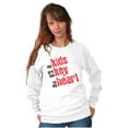 thumbnail image 4 of My Kids Are the Keys to My Heart Women Crewneck Sweatshirt Brisco Brands M, 4 of 6