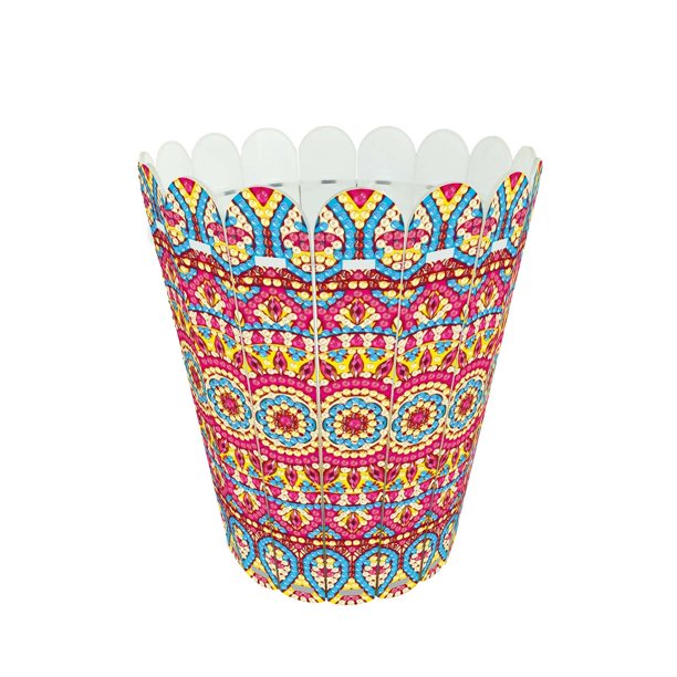 Adornos de escritorio para jarrones con flores y pintura de diamantes