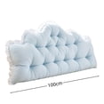 thumbnail image 3 of Ergonomic Bed Backrest Cushion, Cotton Headboard Support Pillow For Reading Resting Lumbar And Back Support In Bedroom Blue, 3 of 6
